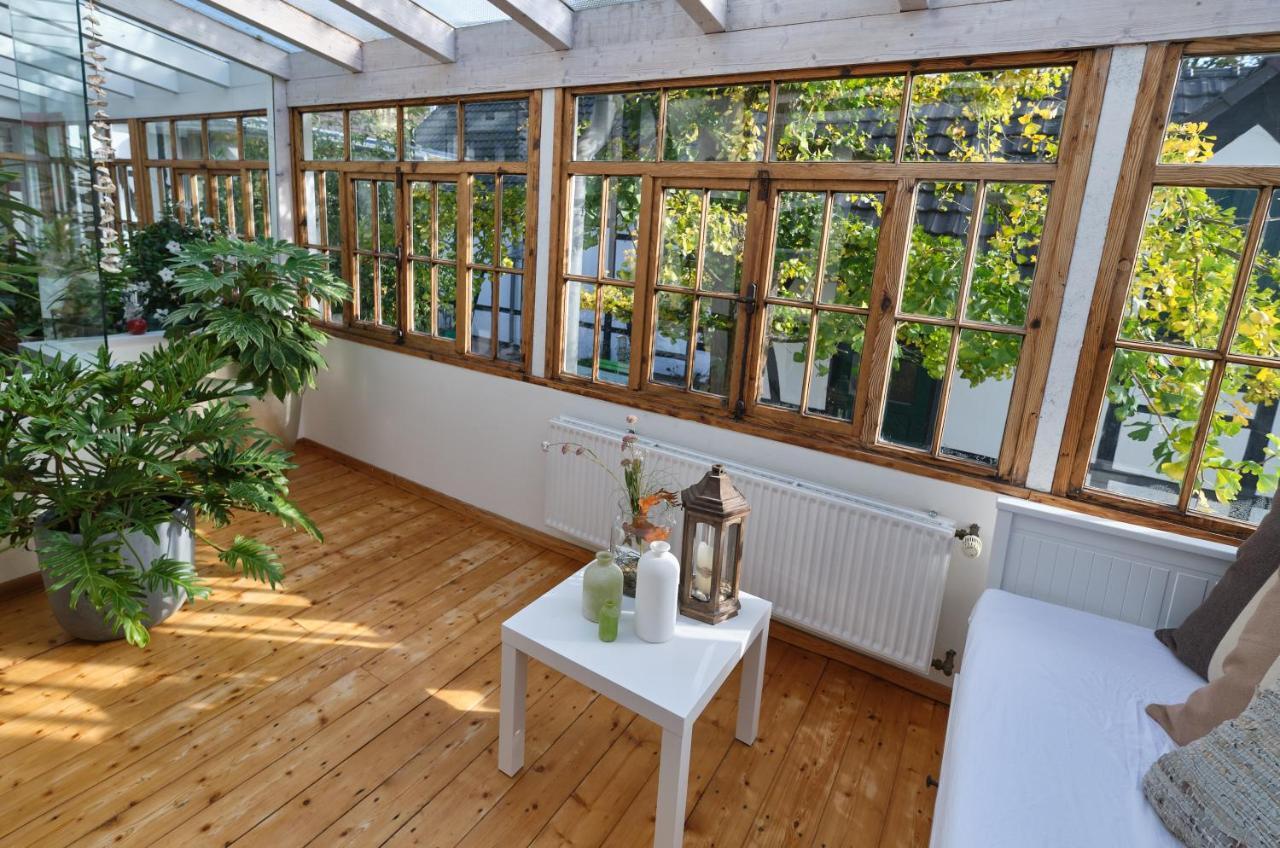 Ferienwohnung Im Fachwerkhof 'Haus In Bewegung' Seelscheid Dış mekan fotoğraf